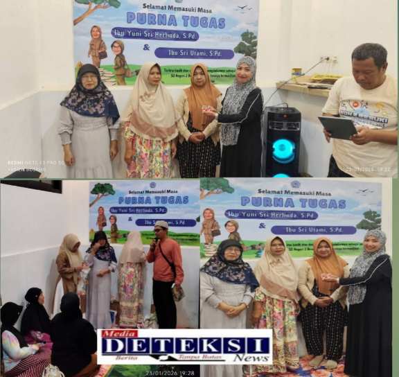 Momen Haru Purna Bakti Ibu Yuni Sri Herlinda dan Ibu Sri Utami, Wujud Apresiasi SD Negeri 2 Besuki